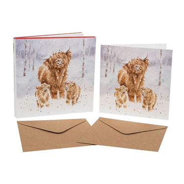 Wrendale Designs 'A Highland Christmas' Highland Cow Christmas Card Box Set| Online For Equine