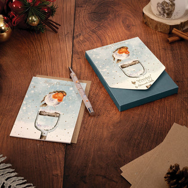 Wrendale Designs 'A Little Red Robin' Robin Christmas Card Pack| Online For Equine