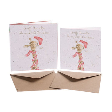 Wrendale Designs 'A Merry Little Christmas' Giraffe Christmas Card Box Set| Online For Equine