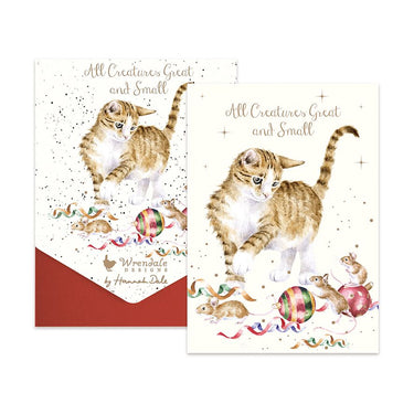 Wrendale Designs 'All Creatures Great And Small' Cat Christmas Card Pack| Online For Equine