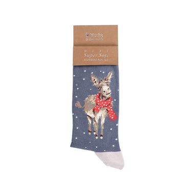 Wrendale Designs 'All Wrapped Up' Donkey Men'S Christmas Socks| Online For Equine