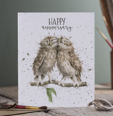 Wrendale Designs 'Anniversary Owls' Owl Anniversary Card| Online For Equine