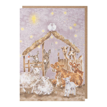 Wrendale Designs 'Away In A Manger' Farmyard Animal Advent Calendar| Online For Equine