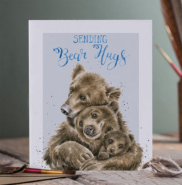 Wrendale Designs 'Bear Hugs' Bear Card| Online For Equine