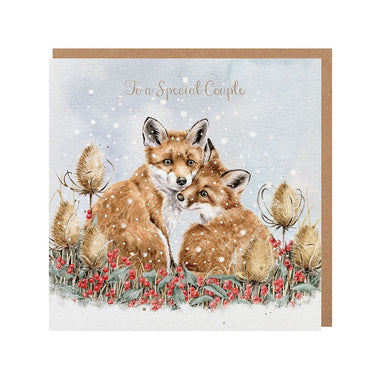 Wrendale Designs 'Berries And Whispers' Fox Christmas Card| Online For Equine