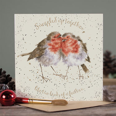 Wrendale Designs 'Birds Of A Feather' Robin Christmas Card| Online For Equine