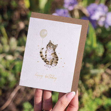 Wrendale Designs 'Birthday Mischief' Cat Birthday Little Sentiment Card| Online For Equine