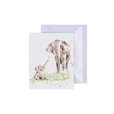 Wrendale Designs 'Bloom And Grow' Elephant Mini Card| Online For Equine