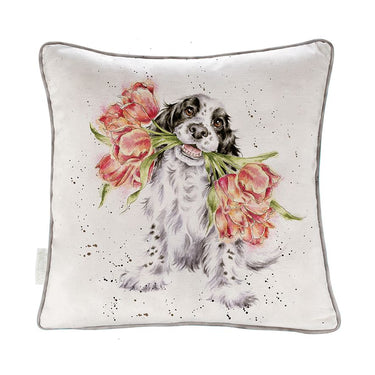 Wrendale Designs 'Blooming With Love' Spaniel Cushion| Online For Equine