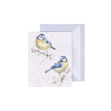 Wrendale Designs 'Blossom' Blue Tits Mini Card| Online For Equine