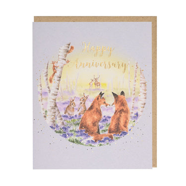 Wrendale Designs 'Bluebell Woods' Woodland Animal Anniversary Card| Online For Equine