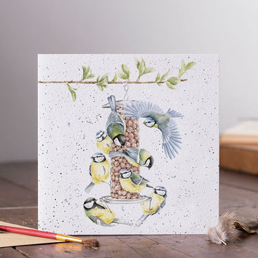 Wrendale Designs 'Bon Appétit!' Blue Tit Card| Online For Equine