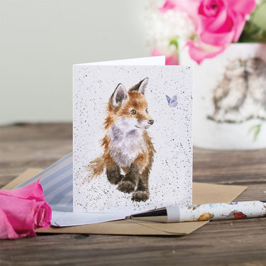Wrendale Designs 'Born To Be Wild' Fox Mini Card| Online For Equine