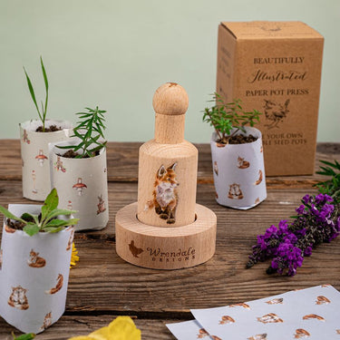 Wrendale Designs 'Born To Be Wild' Fox Paper Pot Press| Online For Equine