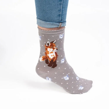 Wrendale Designs 'Born To Be Wild' Fox Socks| Online For Equine