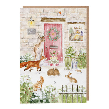 Wrendale Designs 'Christmas Cottage' Woodland Animal Advent Calendar| Online For Equine