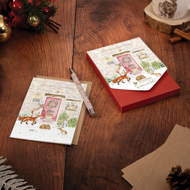 Wrendale Designs 'Christmas Cottage' Woodland Animal Christmas Card Pack| Online For Equine
