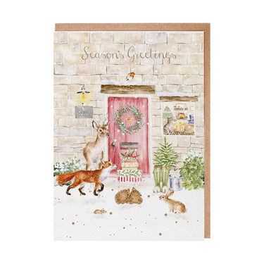 Wrendale Designs 'Christmas Cottage' Woodland Animal Christmas Card Pack| Online For Equine