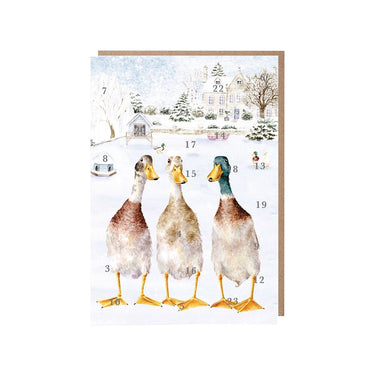 Wrendale Designs 'Christmas On The Pond' Duck Advent Calendar Card| Online For Equine