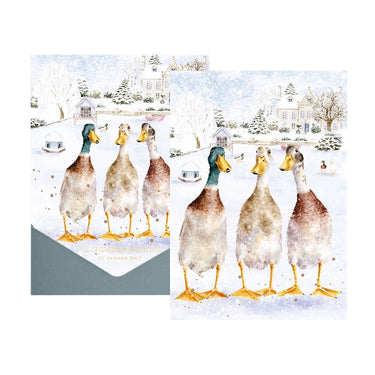 Wrendale Designs 'Christmas On The Pond' Duck Christmas Card Pack| Online For Equine