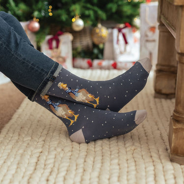 Wrendale Designs 'Christmas Scarves' Duck Men'S Socks| Online For Equine
