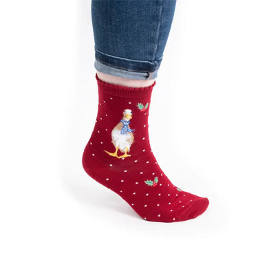 Wrendale Designs 'Christmas Scarves' Duck Socks| Online For Equine