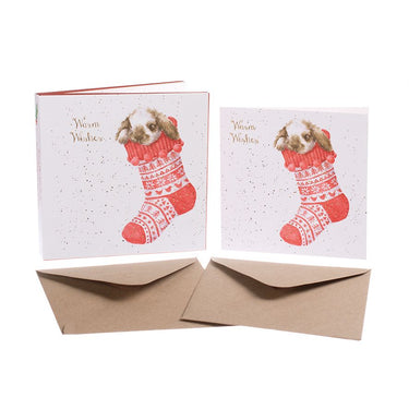 Wrendale Designs 'Christmas Stocking' Rabbit Christmas Card Box Set| Online For Equine