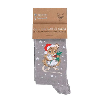 Wrendale Designs 'Christmouse' Mouse Socks| Online For Equine
