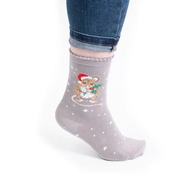 Wrendale Designs 'Christmouse' Mouse Socks| Online For Equine