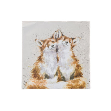 Wrendale Designs 'Contentment' Fox Cocktail Napkins| Online For Equine