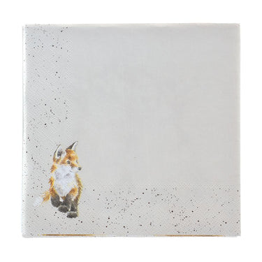 Wrendale Designs 'Contentment' Fox Napkins| Online For Equine