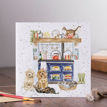 Wrendale Designs 'Country Kitchen' Dog And Cat Card| Online For Equine