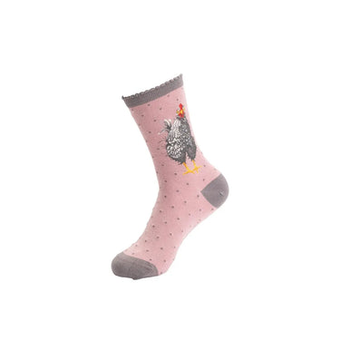 Wrendale Designs 'Curious Hen' Chicken Socks| Online For Equine
