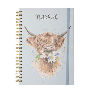 Wrendale Designs 'Daisy Coo' Highland Cow A4 Notebook| Online For Equine