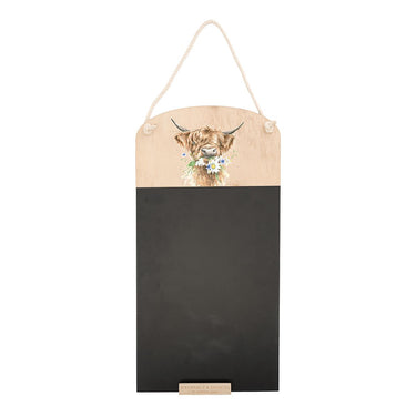 Wrendale Designs 'Daisy Coo' Highland Cow Chalkboard| Online For Equine
