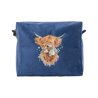 Wrendale Designs 'Daisy Coo' Highland Cow Embroidered Cosmetic Bag| Online For Equine