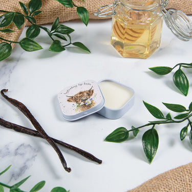 Wrendale Designs 'Daisy Coo' Highland Cow Lip Balm Tin| Online For Equine