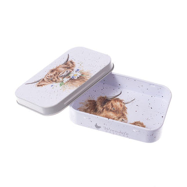 Wrendale Designs 'Daisy Coo' Highland Cow Mini Gift Tin| Online For Equine