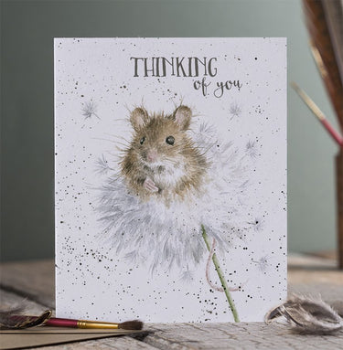 Wrendale Designs 'Dandelion' Mouse Thinking Of You Card| Online For Equine