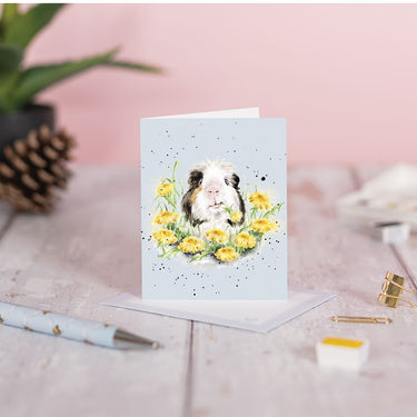 Wrendale Designs 'Dandy Day' Guinea Pig Mini Card| Online For Equine