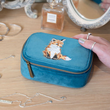 Wrendale Designs 'Daydreamer' Fox Embroidered Accessory Case| Online For Equine
