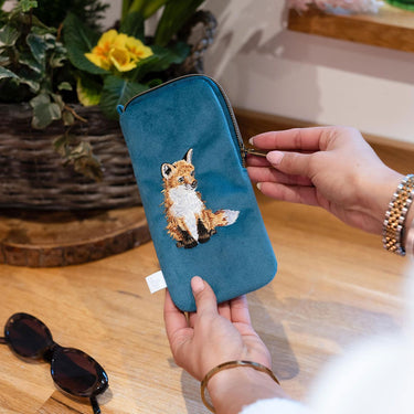 Wrendale Designs 'Daydreamer' Fox Embroidered Glasses Pouch| Online For Equine