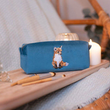 Wrendale Designs 'Daydreamer' Fox Embroidered Make Up Brush Bag| Online For Equine