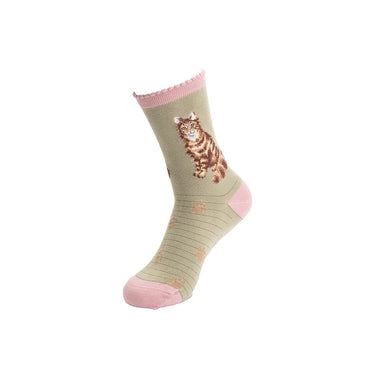 Wrendale Designs 'Feline Fabulous' Cat Socks| Online For Equine