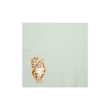 Wrendale Designs 'Feline Good' Cat Cocktail Napkin| Online For Equine