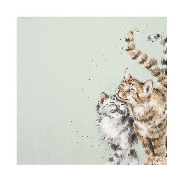 Wrendale Designs 'Feline Good' Cat Lunch Napkin| Online For Equine