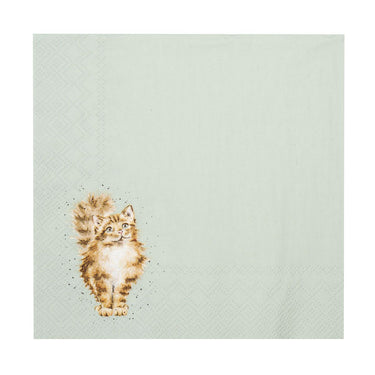 Wrendale Designs 'Feline Good' Cat Lunch Napkin| Online For Equine