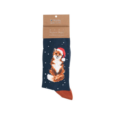 Wrendale Designs 'Festive Fox' Fox Men'S Socks| Online For Equine