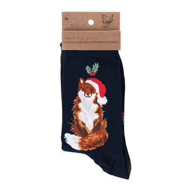 Wrendale Designs 'Festive Fox' Fox Socks| Online For Equine