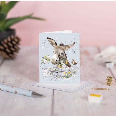 Wrendale Designs 'Fine And Dandy' Donkey Mini Card| Online For Equine